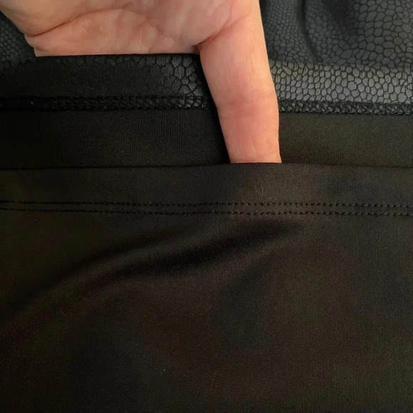 THALIA SODI Faux Leather Sleeveless Lined Dress  Pockets, Size M - Picture 10 of 13